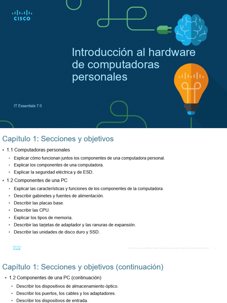 Introducción Al Hardware de Computadoras Personales | PDF | Memoria de ...