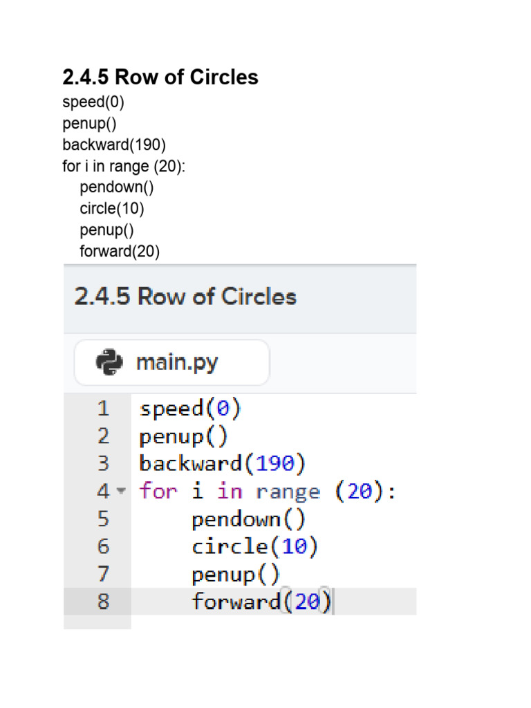 2.4 For Loops | PDF
