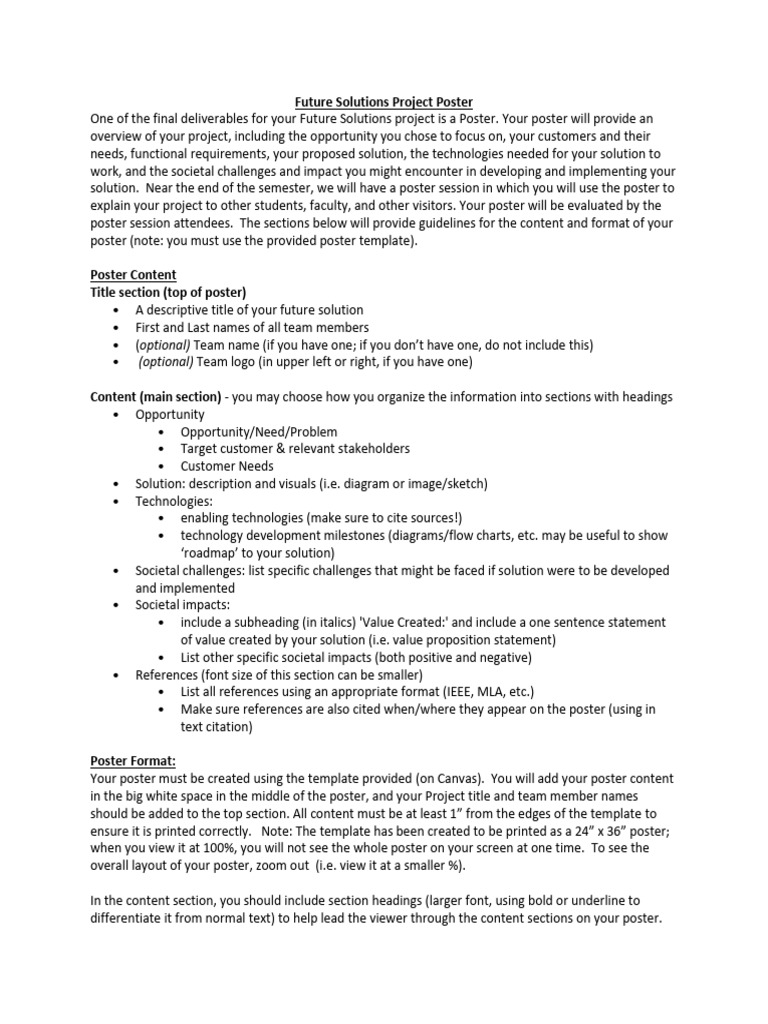 S25 Future Solutions Project Poster (1) | PDF | Computing
