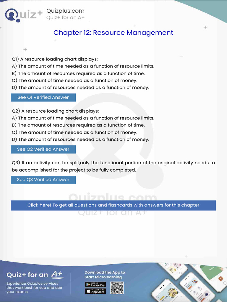A Resource Loading Chart Displays | PDF | Organizational Behavior ...