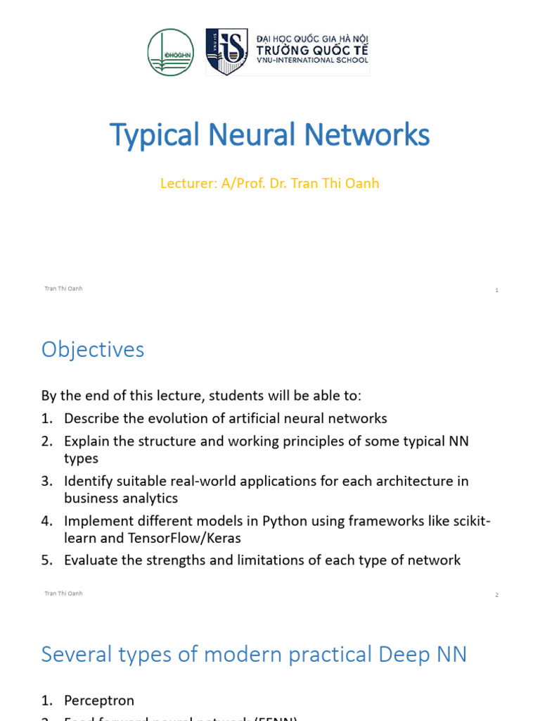 8 - Neural Networks Types (P-FFNN-CNN) - SlideOnly | PDF | Computing ...