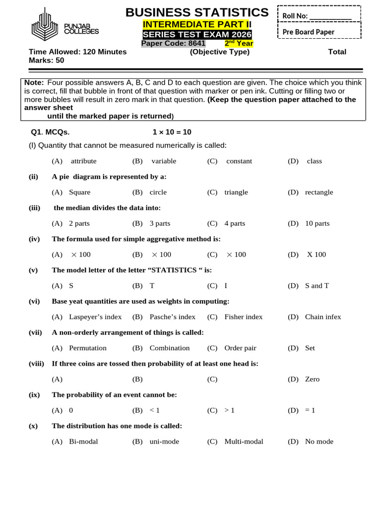 FLP B. Statistics | PDF | Statistics | Median