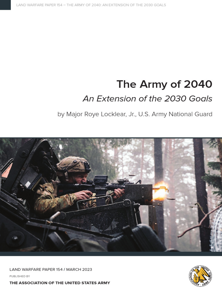 The Army of 2040_ an Extension of the 2030 Goals | PDF | United States ...