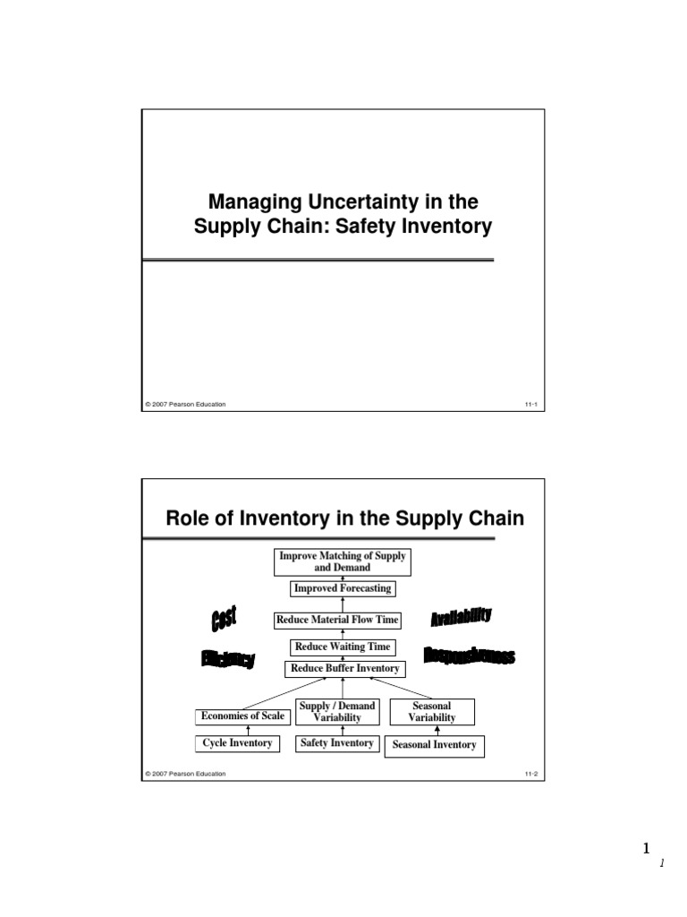 2.0 Managing Uncertainty in Demand With Safety Stock | PDF | Inventory ...