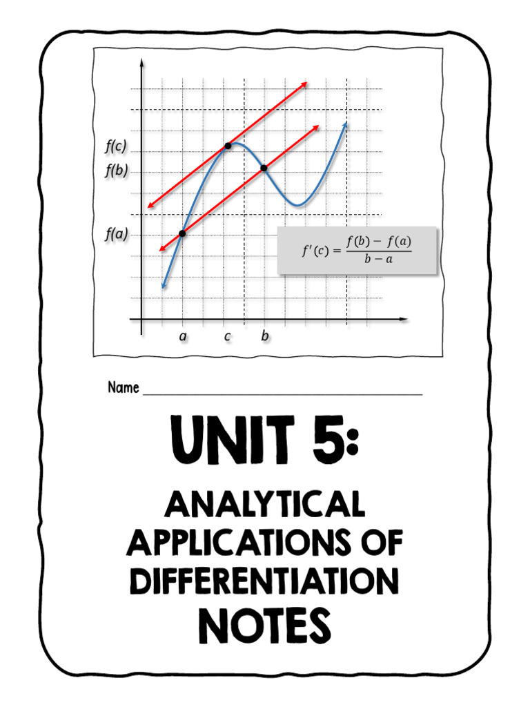 BLANK - Unit 5 Guided Notes | PDF | Tangent | Mathematical Concepts