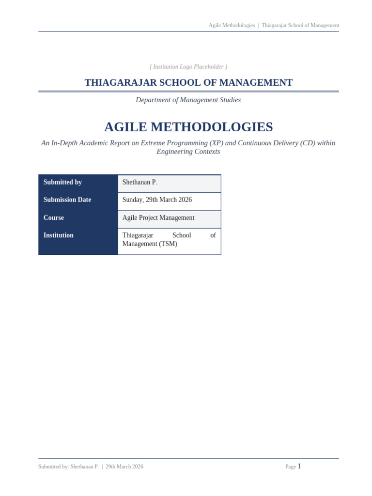 Agile Methodologies Report | PDF | Agile Software Development | Product ...