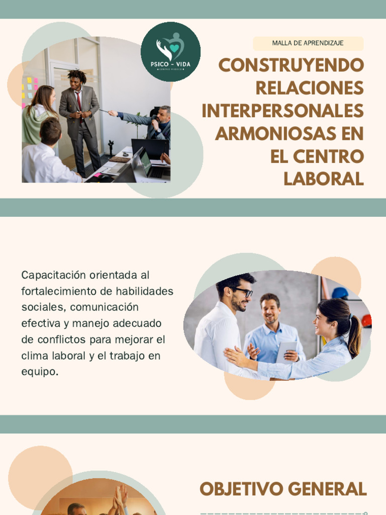 Construyendo Relaciones Interpersonales Armoniosas en El Centro Laboral ...