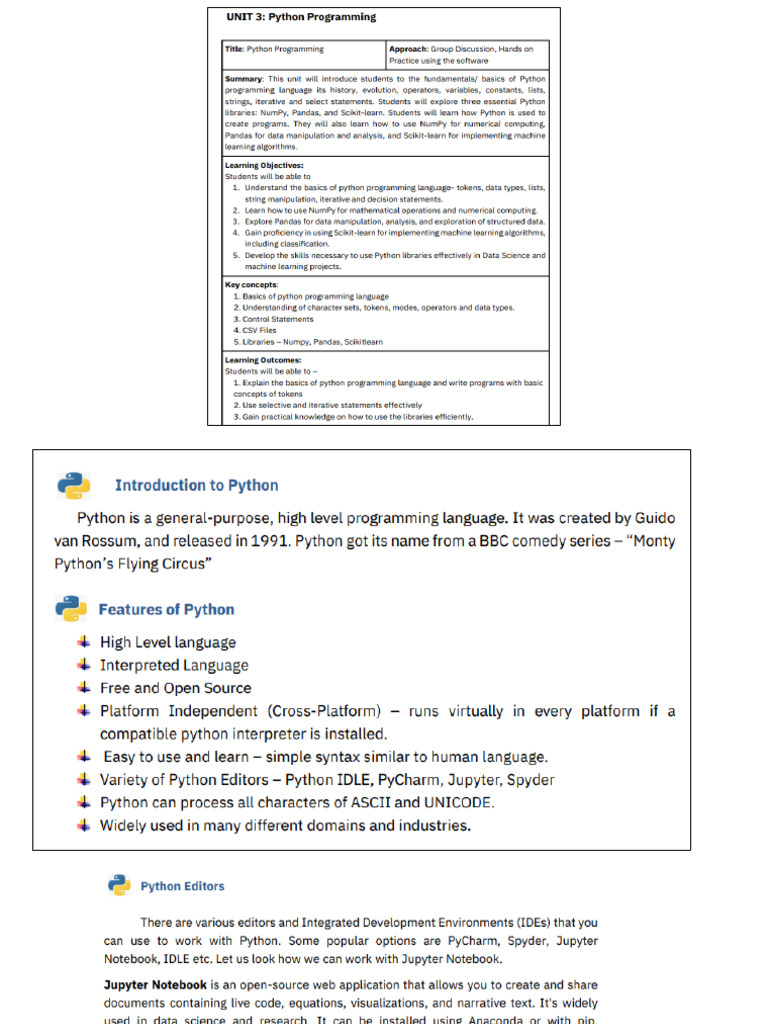 Class_XI_PPT_UNIT3_Python_Programming | PDF