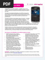 Blackberry Curve 8900 FactSheet