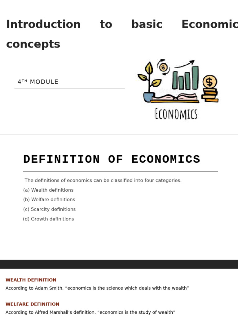 Introduction to Basic Economic Concepts | PDF | Economics | Microeconomics