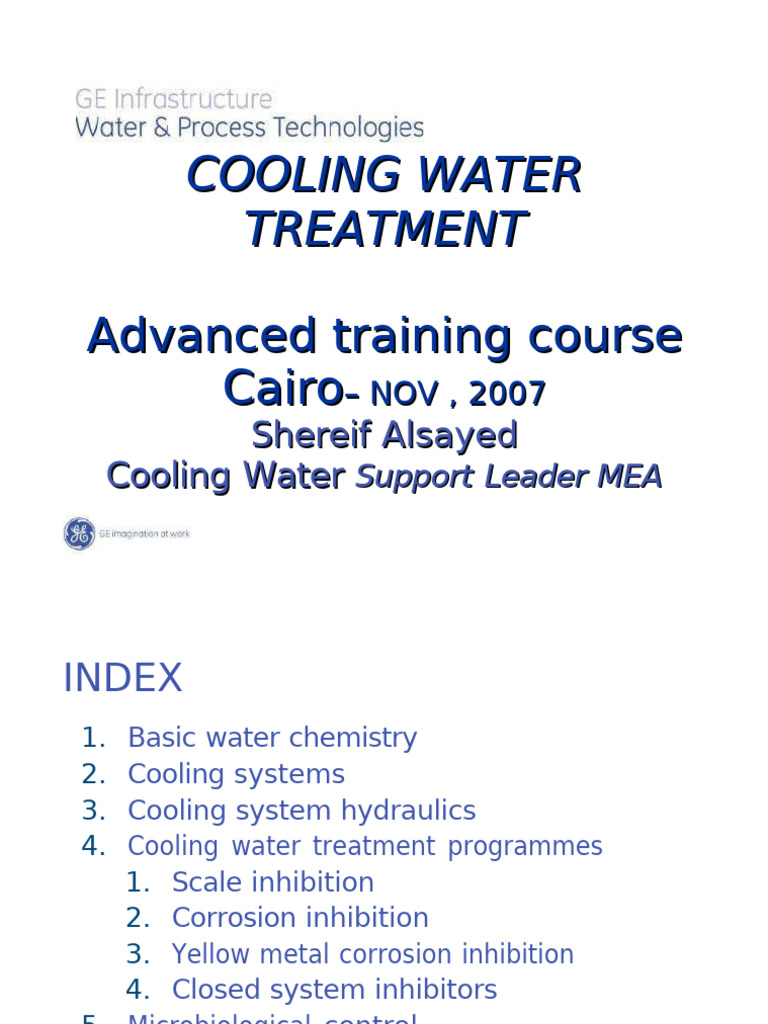 Cooling Water Treatment | PDF | Corrosion | Alkalinity