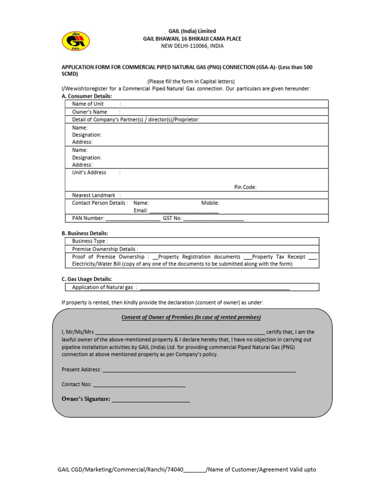 Cpng Application Form | PDF