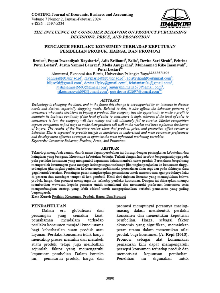 Tomy,+Journal+Editor,+Benius+Edit+Costing+Done | PDF