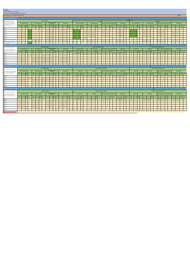 Detailed Work Schedule_Tower a Updated 18.02.2026 | PDF