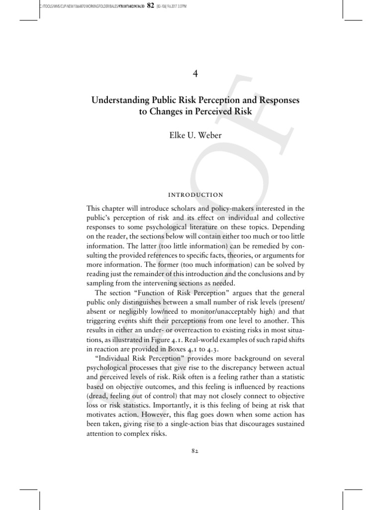 Understanding Public Risk Perception and Responses | PDF | Risk ...