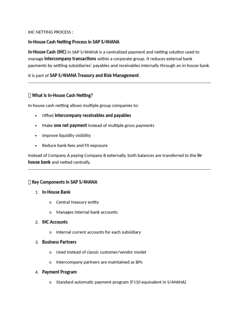 Ihc Netting Process | PDF | Debits And Credits | Accounts Payable