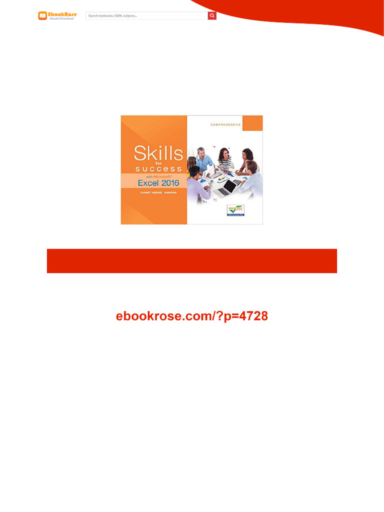 Skills For Success With Excel 2016 Comprehensive by Margo Chaney 2026 ...