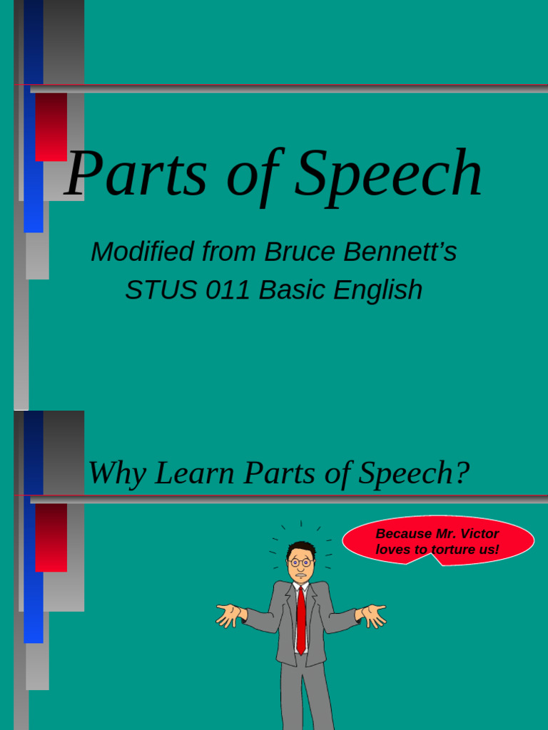 Parts of Speech Presentation | PDF | Part Of Speech | Adverb