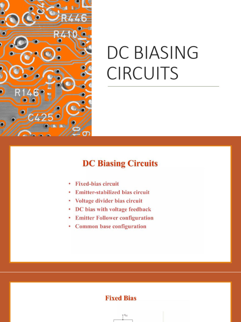 Dc Biasing Circuits | PDF