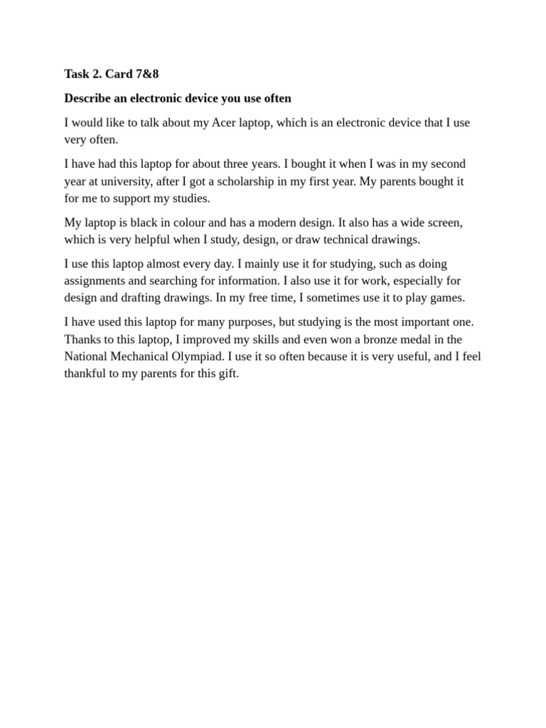 Task 2 Speaking | PDF