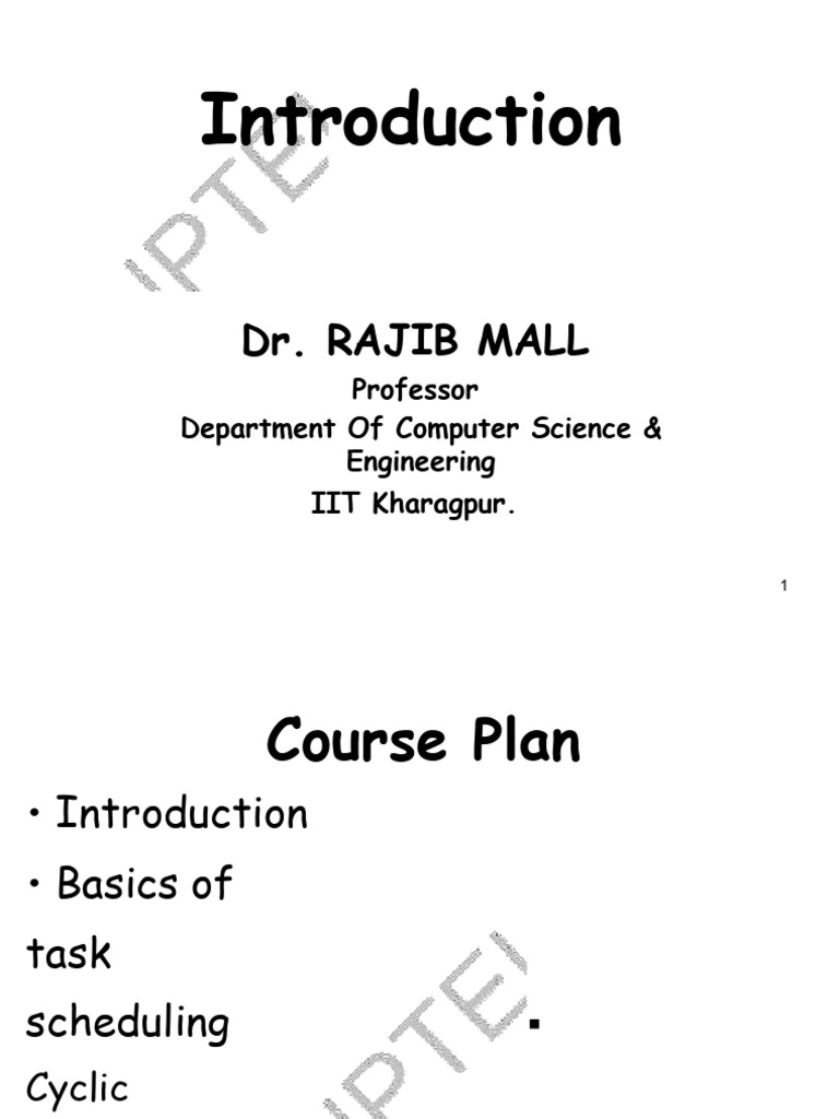 Week 1 | PDF | Real Time Computing | Embedded System