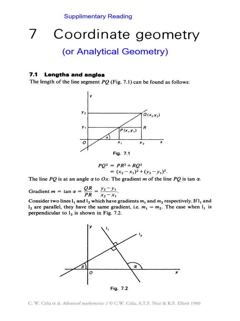 Analytical Geometry Study Material | PDF | Circle | Line (Geometry)