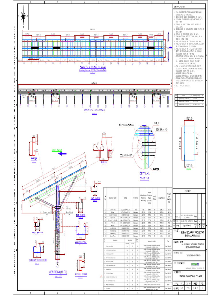 Wrtl-2305-Civ-str-008_r1_ga of Module Mounting Structure (2px56_540wp ...
