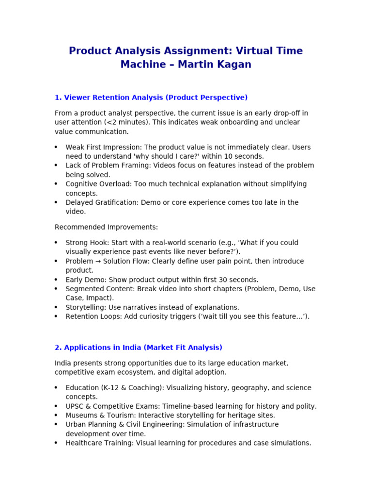 Virtual_Time_Machine_PM_Assignment | PDF