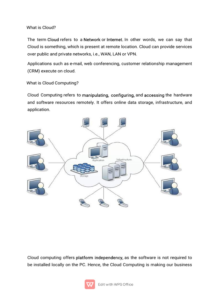 Cloud Computing Notes | PDF