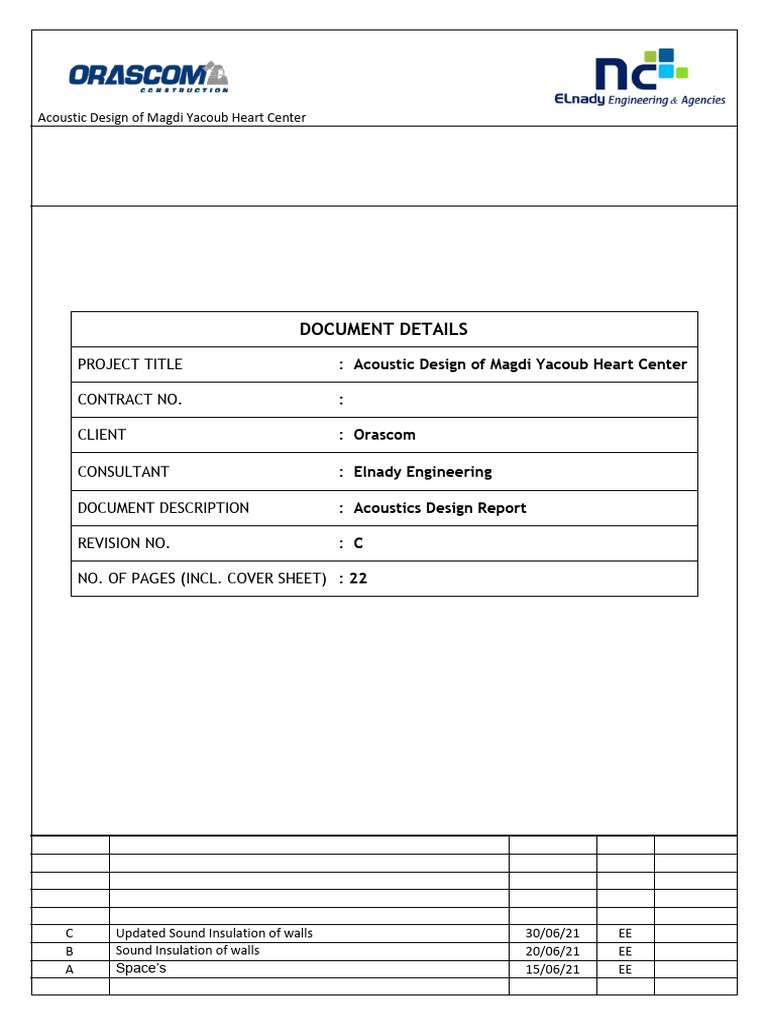 Acoustic Report REV. C | PDF | Decibel | Classical Mechanics