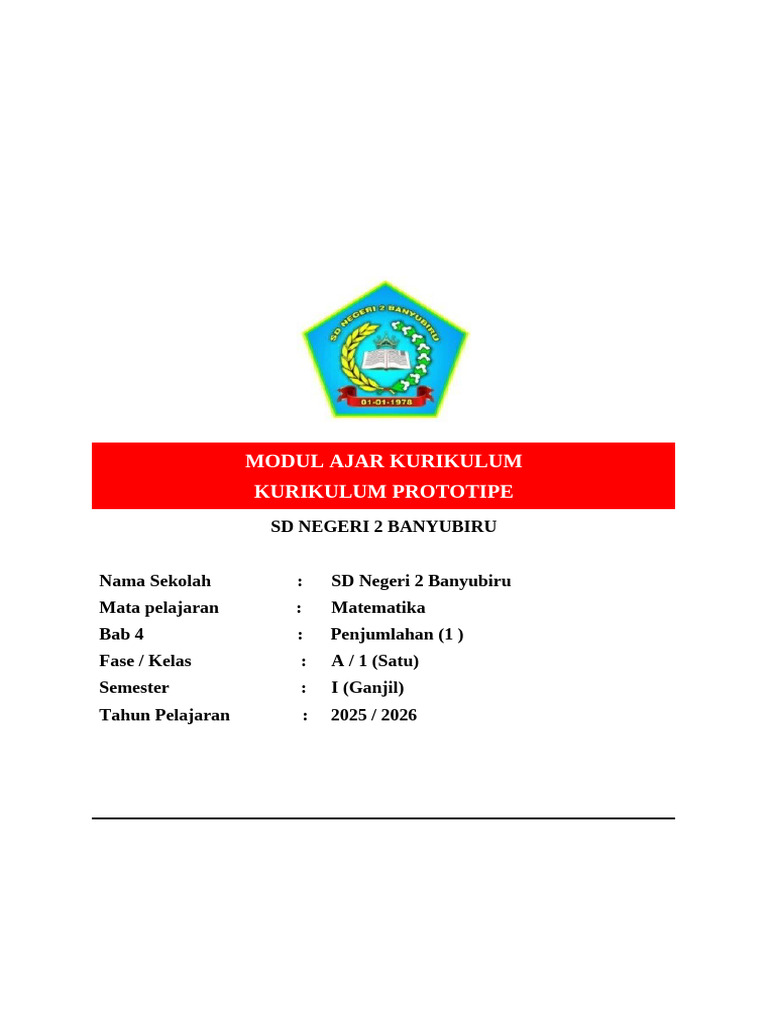 MODUL AJAR MATEMATIKA BAB 4 | PDF