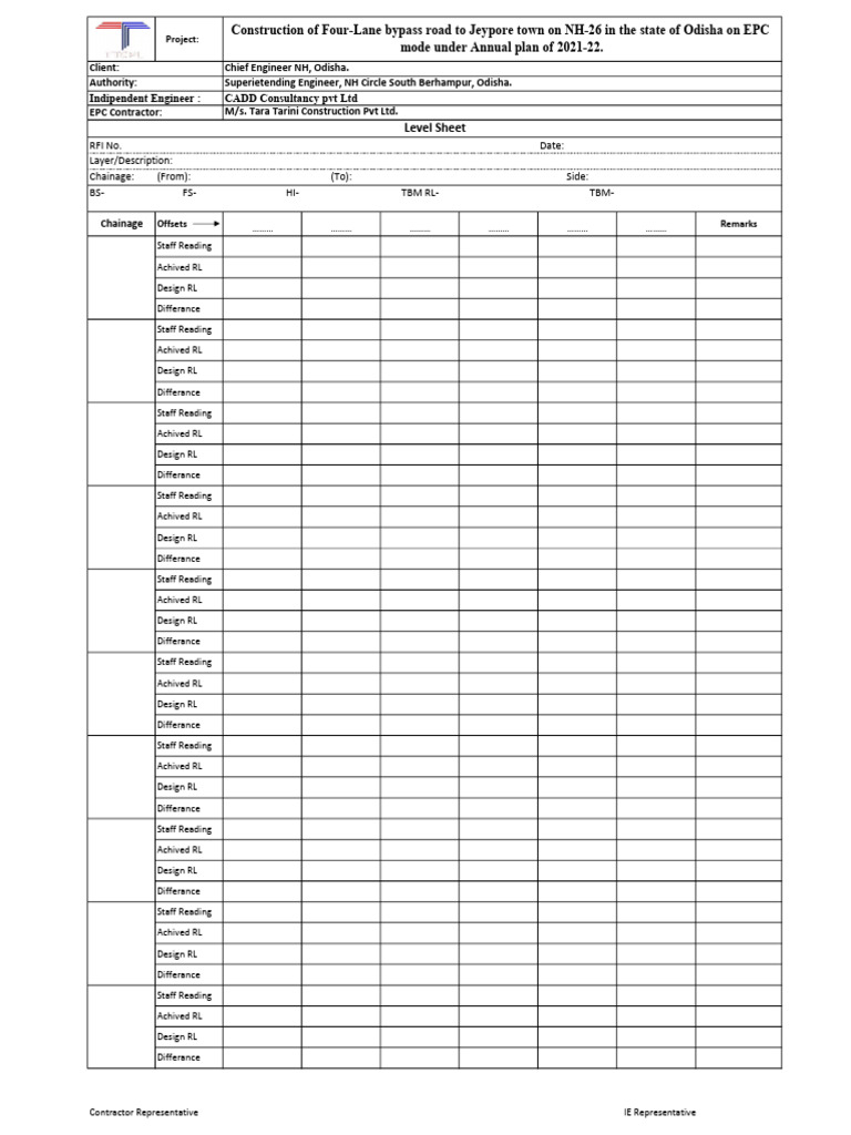 Level Sheet | PDF