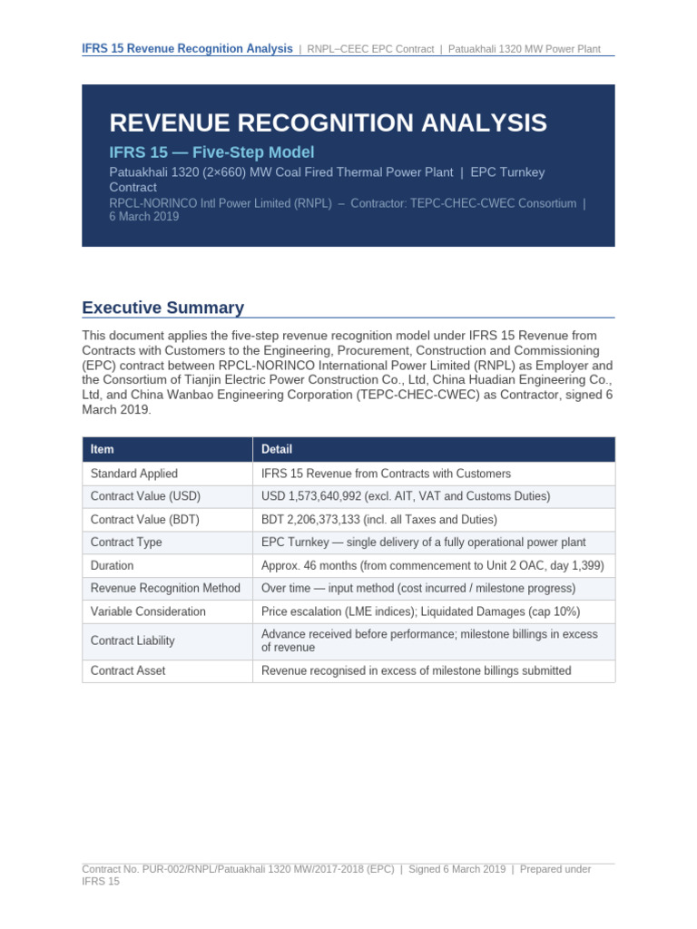 RNPL IFRS15 Revenue Recognition | PDF | Revenue | International ...