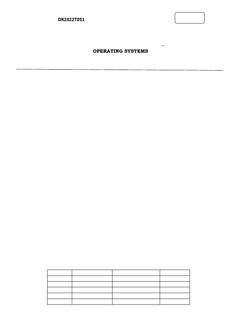 Operating Systems1774444331667 | PDF | Operating System | Thread ...