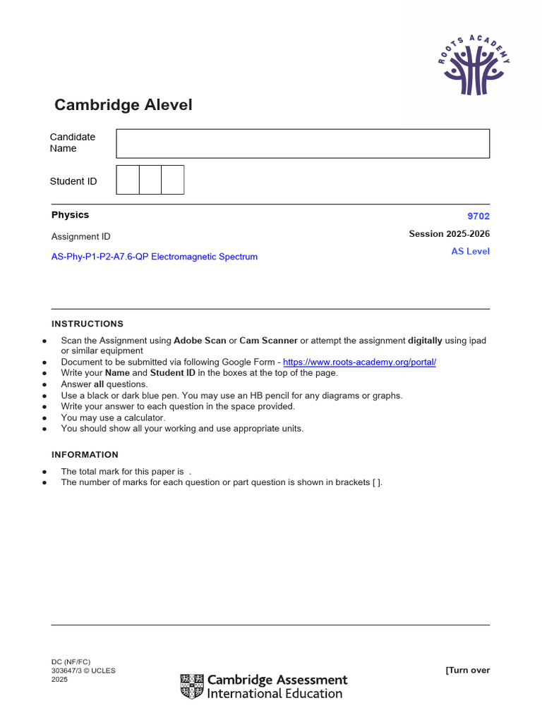 Electromagnetic Spectrum Assignment | PDF | Electromagnetic Radiation ...