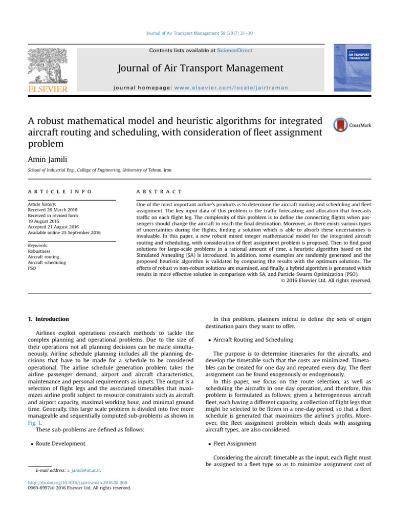 A Robust Mathematical Model and Heuristic Algorithms For Integrated ...