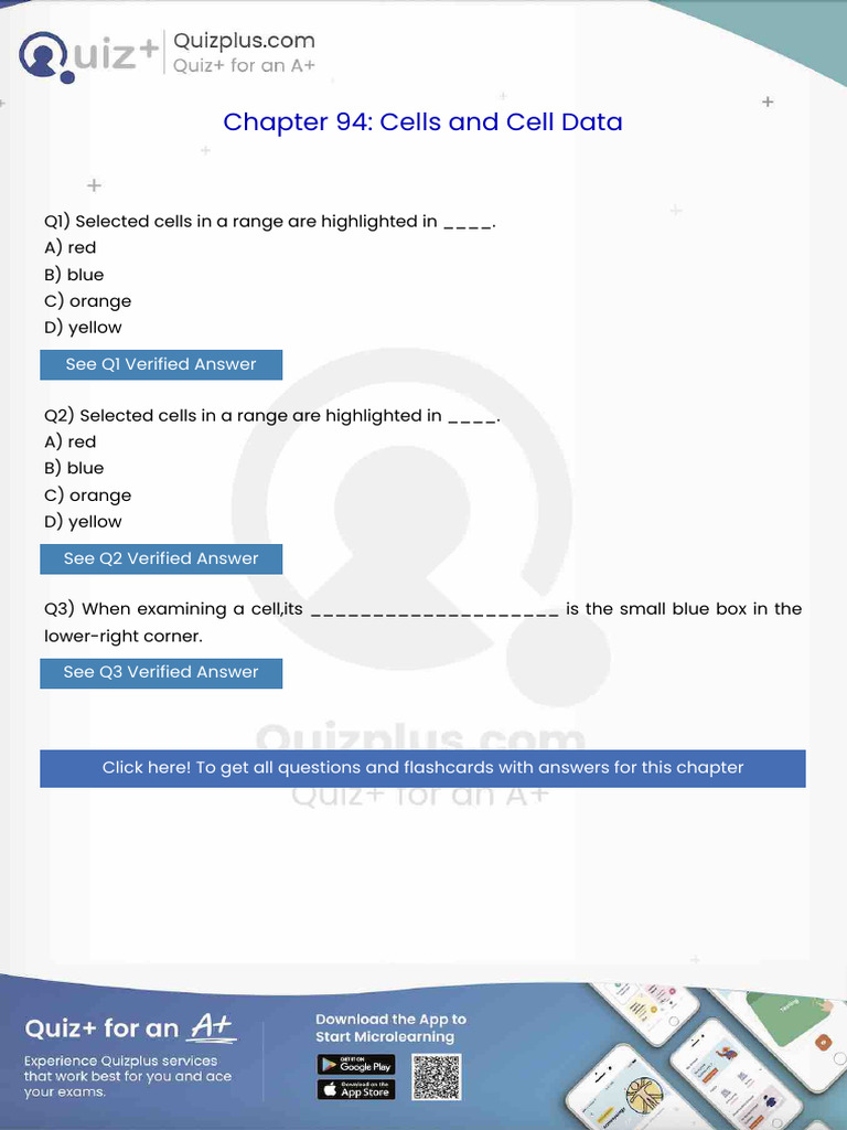 Selected Cells in a Range Are Highlighted In | PDF | Finder (Software ...