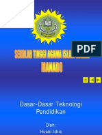 Dasar Dasar Teknologi Pendidikan