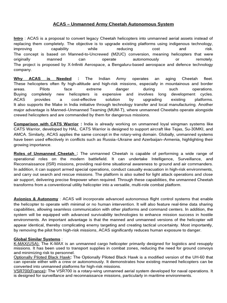 ACAS Presentation Script | PDF
