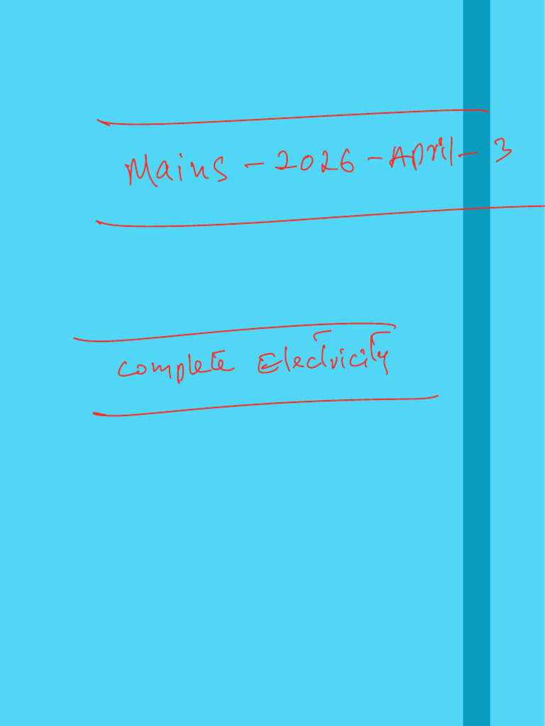 Mains 2026 April 3 | PDF