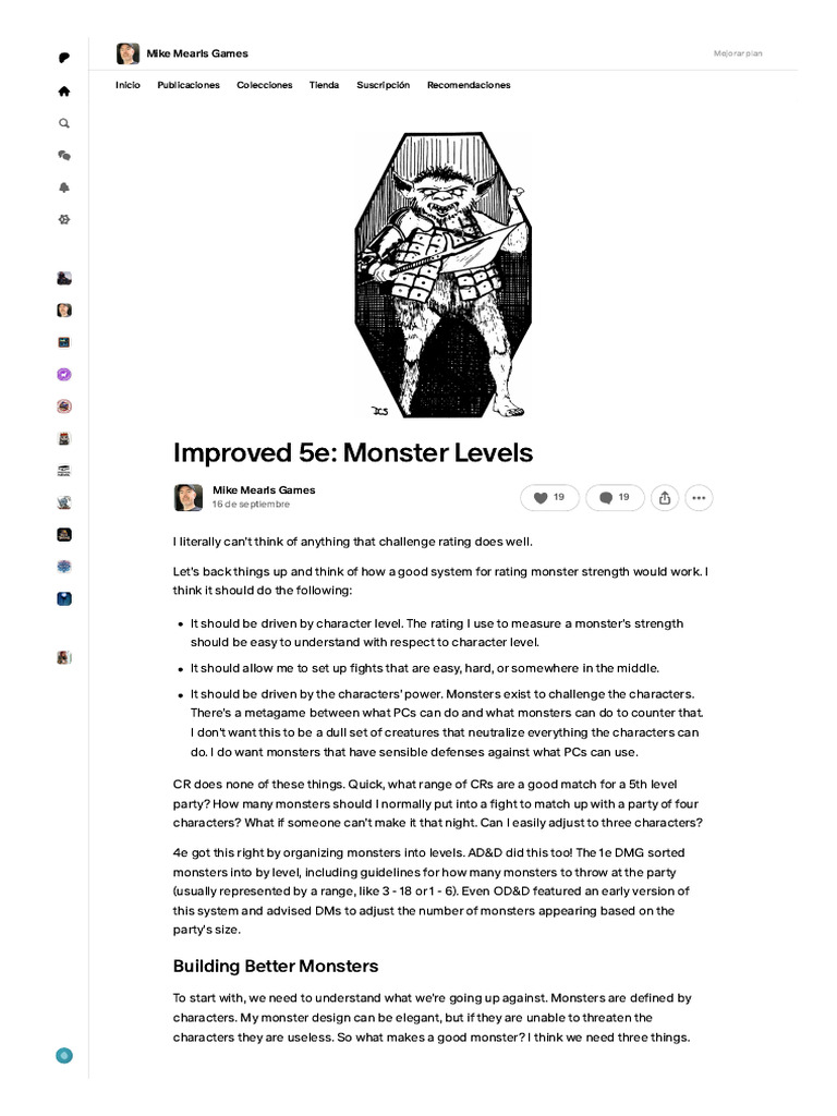 Improved 5e - Monster Levels - Patreon | PDF | Gaming | Tabletop Games