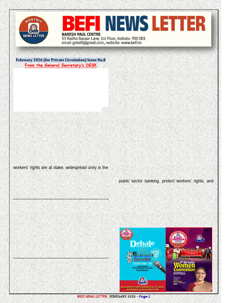 BEFI News Letter February 2026 | PDF | Taxes | United States Dollar