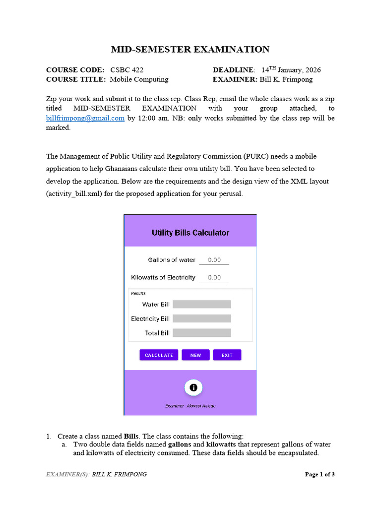 Mobile Computing (MID-SEM) | PDF | Computer Programming | Computing