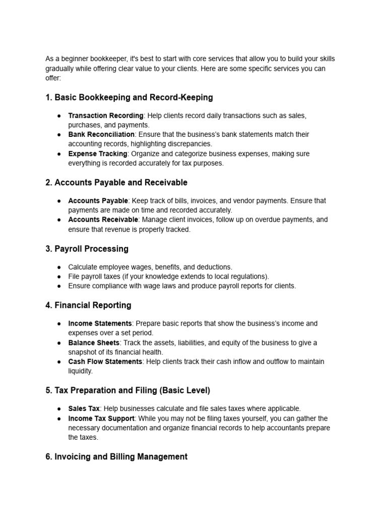 Bookkeeping | PDF | Expense | Bookkeeping