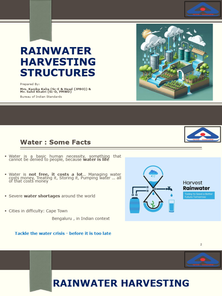 Rainwater Harvesting Structures | PDF | Groundwater | Surface Runoff