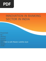 Innovation in Banking Sector in India