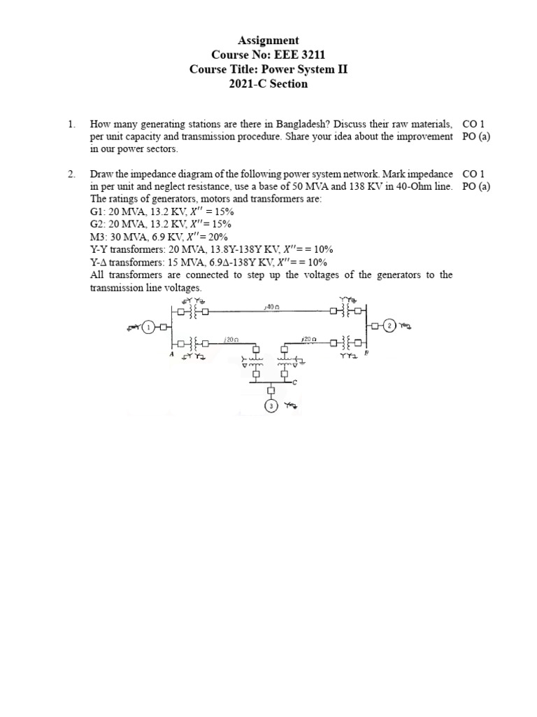 EEE 3211 21 C Assignment | PDF