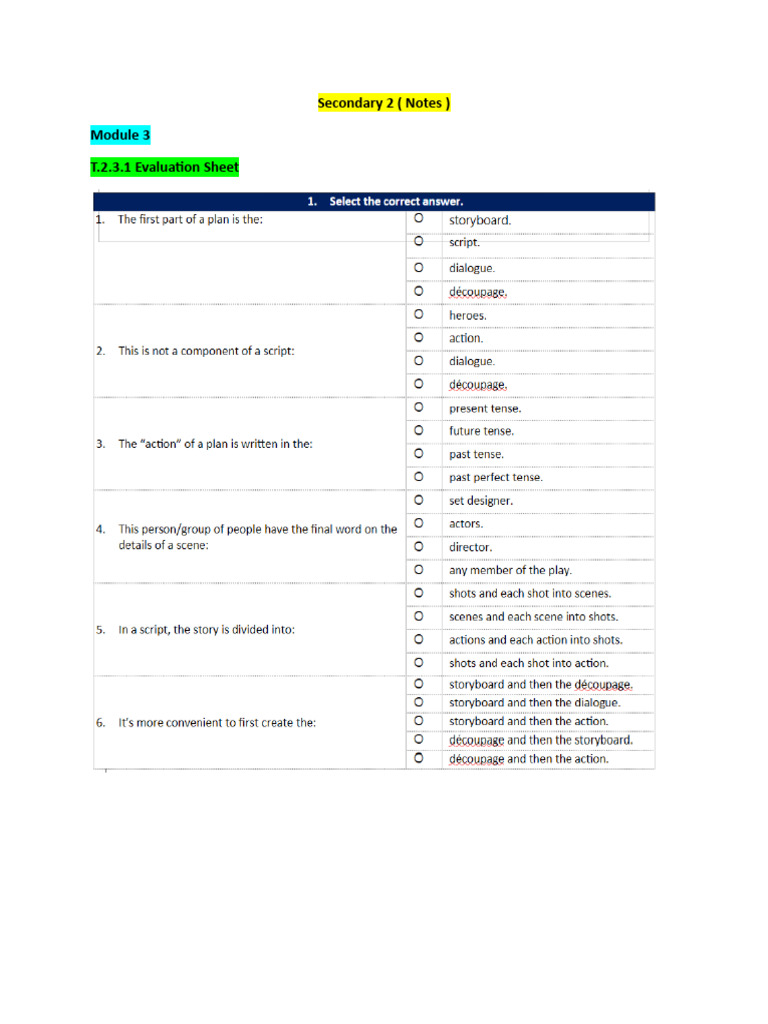Secondary 2 ( Final Exam notes ) | PDF
