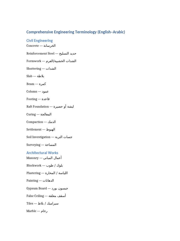 Engineering Terms Full | PDF