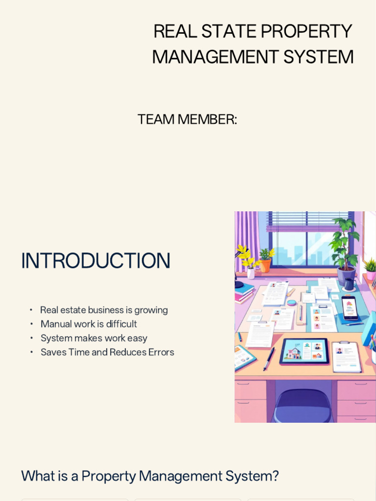 Real State Property Management System | PDF